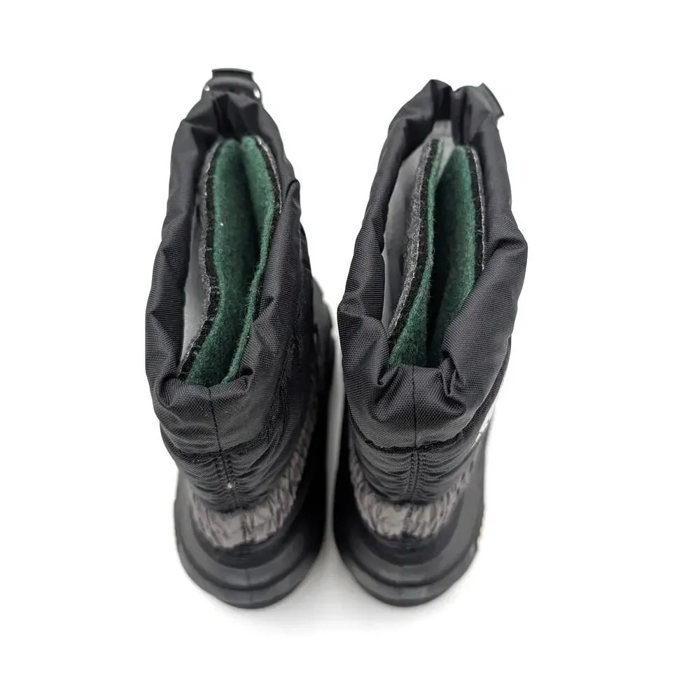 Sorel Flurry Hook & Loop Snow Boots Round Toe Kids' Black Size US10 EU27